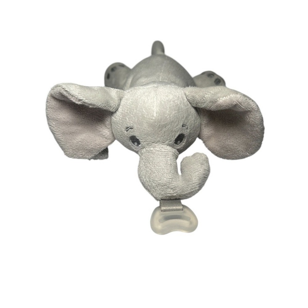 Philips Avent Elephant‎ Plush Pacifier Holder 7" Stuffed Animal Toy No Paci